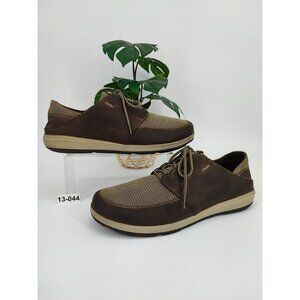 Olukai Men's Makia Lace Up Brown Comfort Sneakers Size 13 US